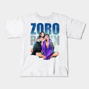 Nico Robin Zoro One Piece Kids T-Shirt